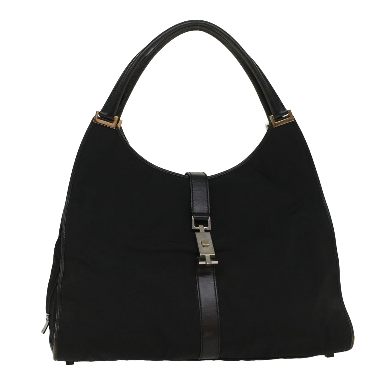 GUCCI Jackie Shoulder Bag Nylon Black 51853