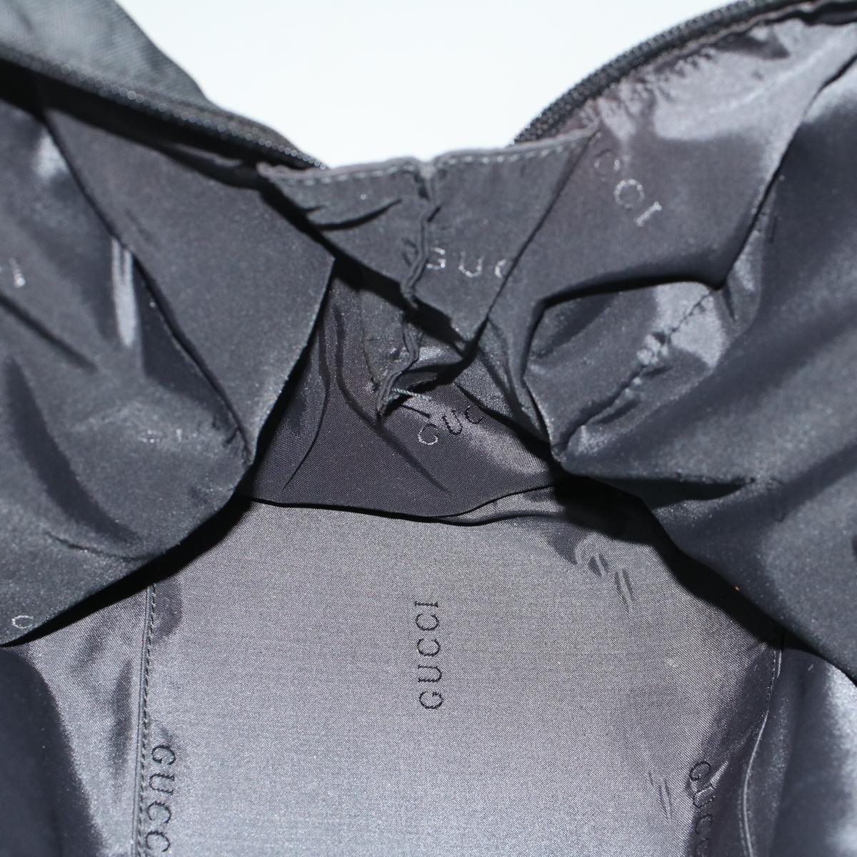 GUCCI Jackie Shoulder Bag Nylon Black 51853