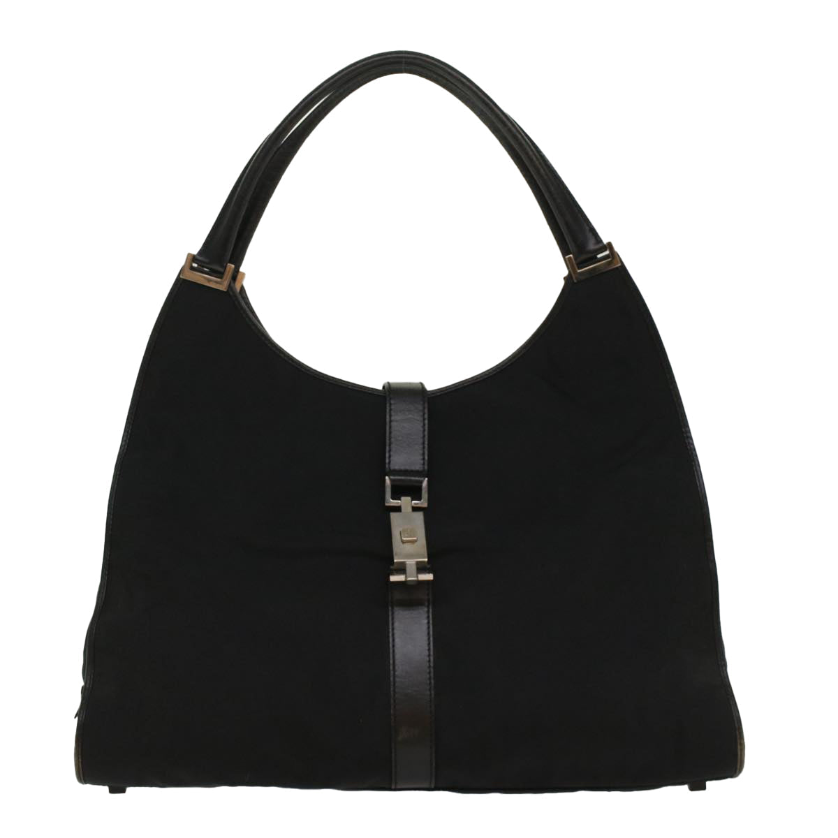 GUCCI Jackie Shoulder Bag Nylon Black 51853