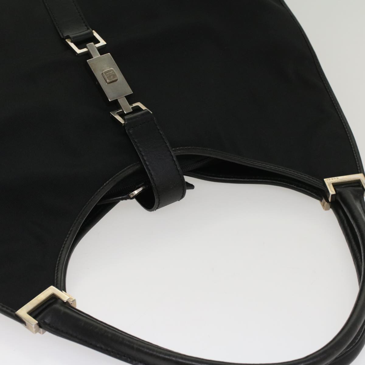 GUCCI Jackie Shoulder Bag Nylon Black 51853