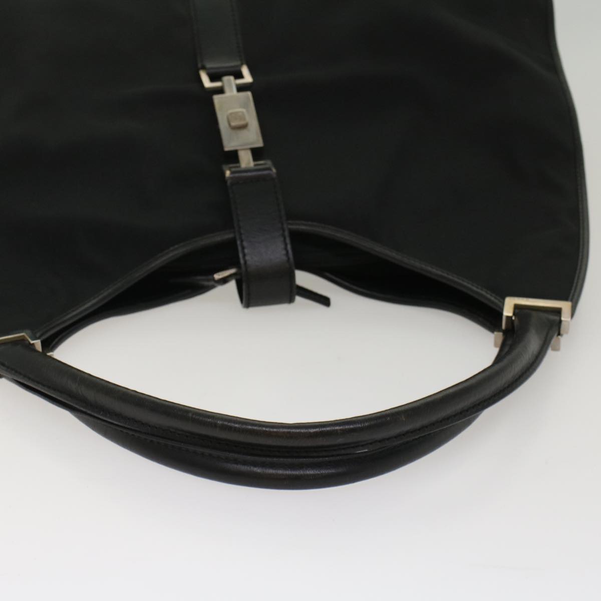 GUCCI Jackie Shoulder Bag Nylon Black 51853