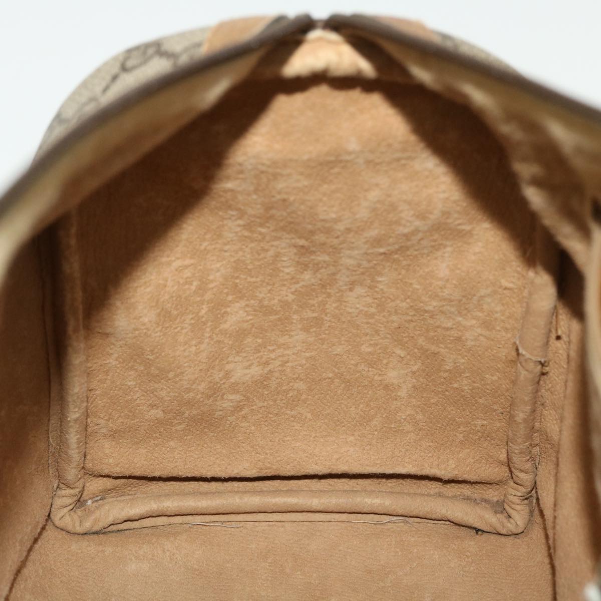 GUCCI GG Canvas Web Sherry Line Hand Bag PVC Leather Beige Red Green 51854