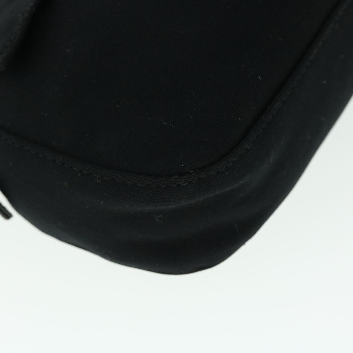 FENDI Mamma Baguette Shoulder Bag Nylon Black 51887