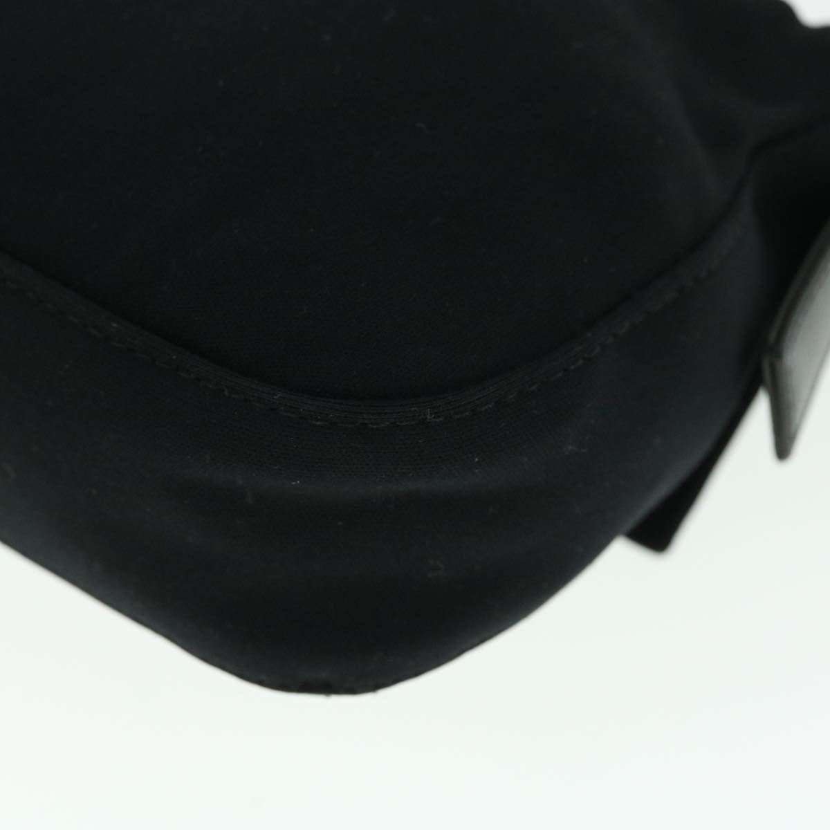 FENDI Mamma Baguette Shoulder Bag Nylon Black 51887