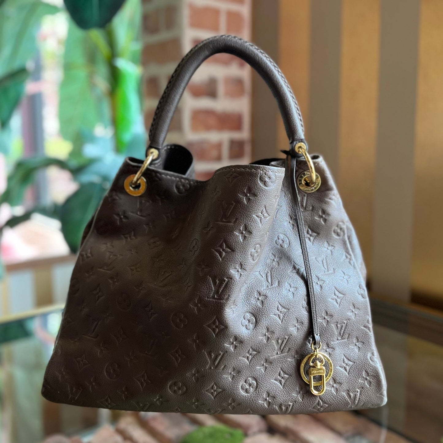 LOUIS VUITTON Artsy MM Monogram Empreinte Hobo Bag TS4021