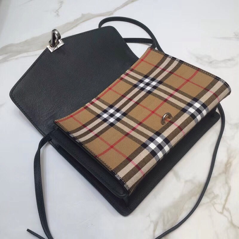 GLAMI Small Vintage Check And Crossbody Bag Grey For Women, WomenÃ¢â‚¬â„¢s Bags 9in/24cm