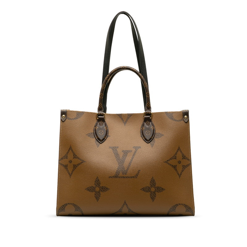 Louis Vuitton Monograms Giant Reverse M45321 Handbag PVC/Leather Brown
