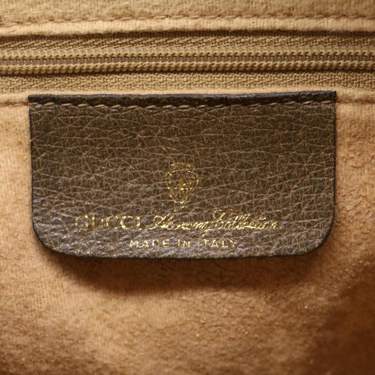 GUCCI GG Canvas Web Sherry Line Boston Bag Beige Red 39•02•040 52018