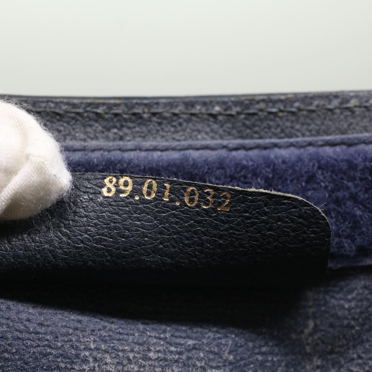 GUCCI GG Canvas Sherry Line Clutch Bag Gray Red Navy 89 01 032 52036
