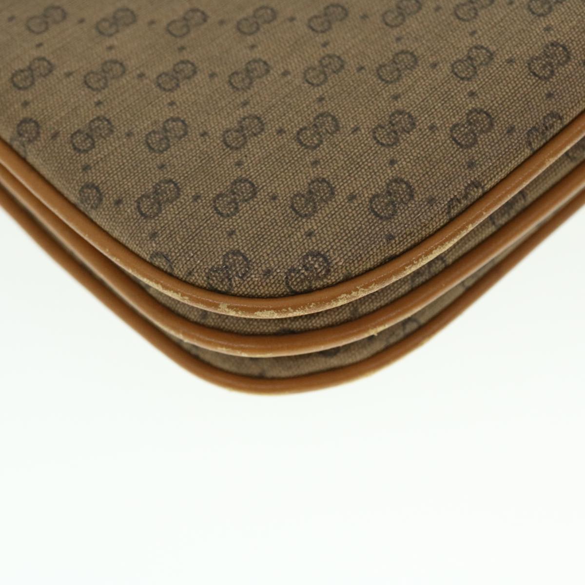 GUCCI Micro GG Canvas Shoulder Bag PVC Leather Beige 004 256 0024 52110