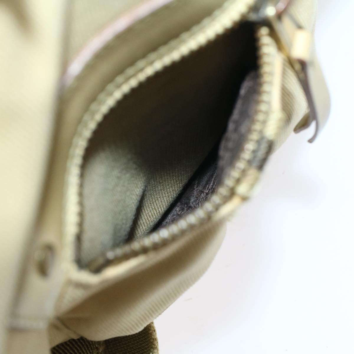 GUCCI Sherry Line Shoulder Bag Canvas Beige Brown 90762 52131