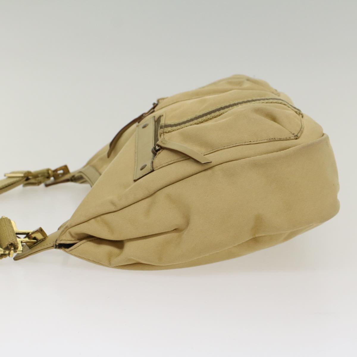 GUCCI Sherry Line Shoulder Bag Canvas Beige Brown 90762 52131
