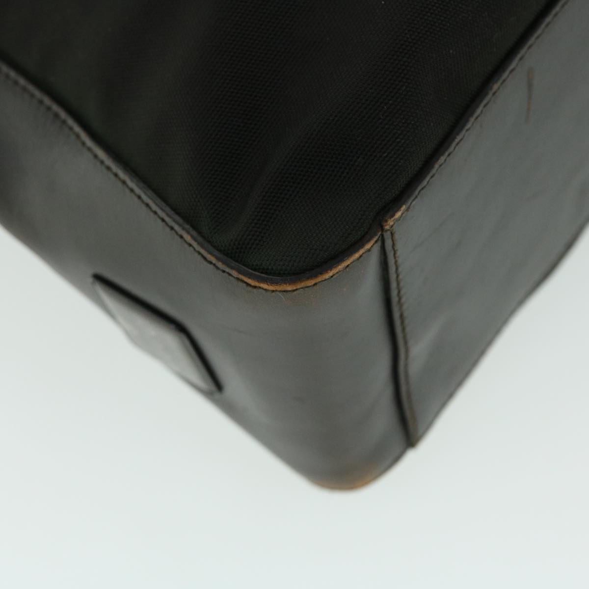 GUCCI Shoulder Bag Nylon Leather Black 52134