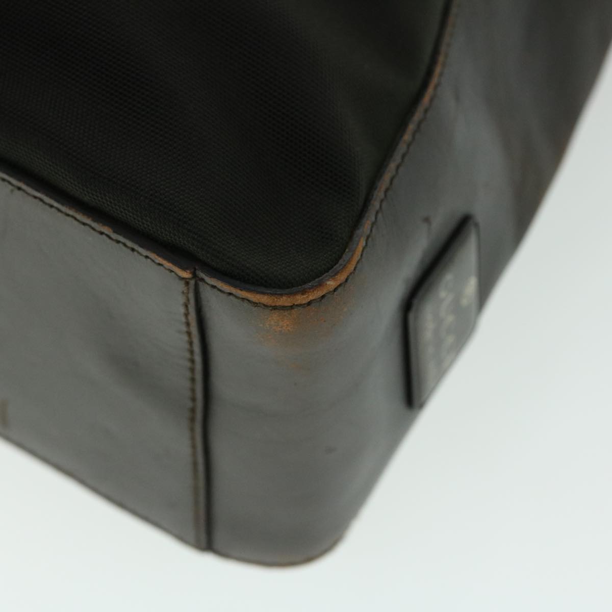 GUCCI Shoulder Bag Nylon Leather Black 52134