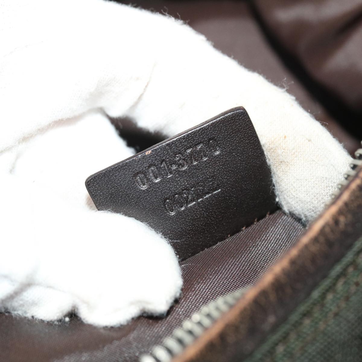 GUCCI Shoulder Bag Nylon Leather Black 52134