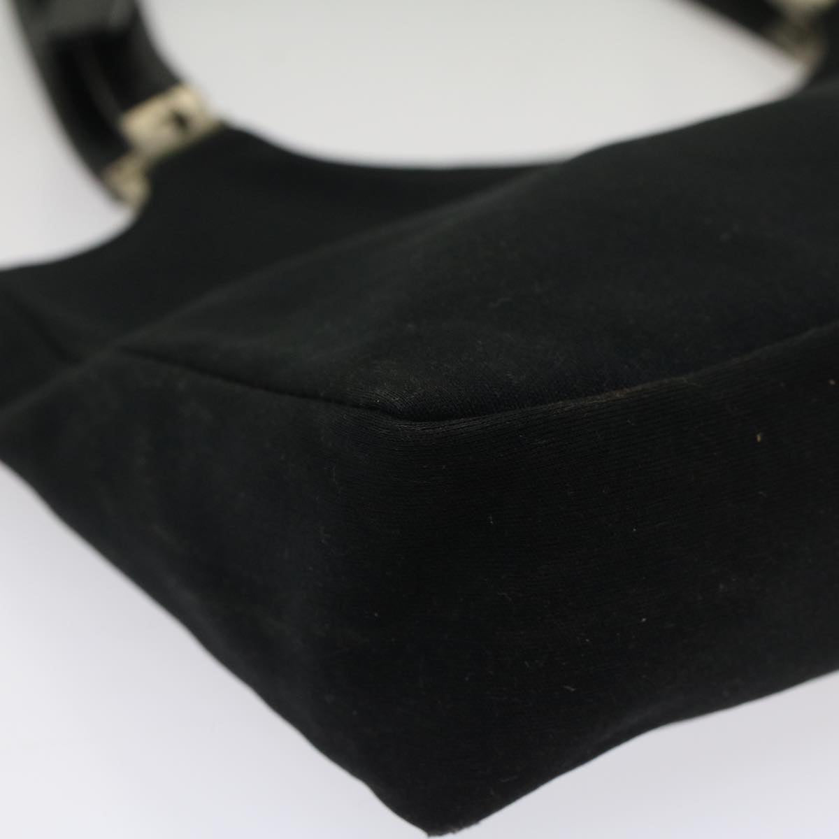FENDI Hand Bag Nylon Black 52135