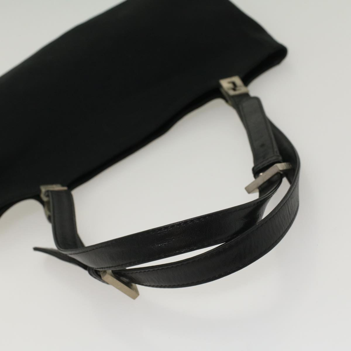 FENDI Hand Bag Nylon Black 52135