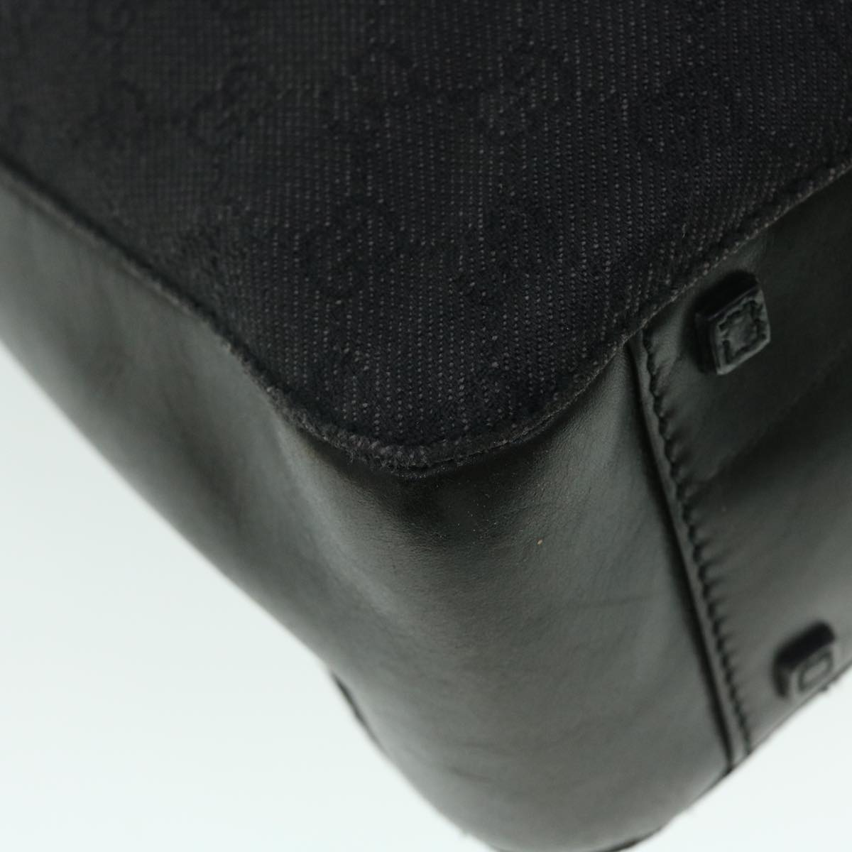 GUCCI GG Canvas Tote Bag Black 101920 52252
