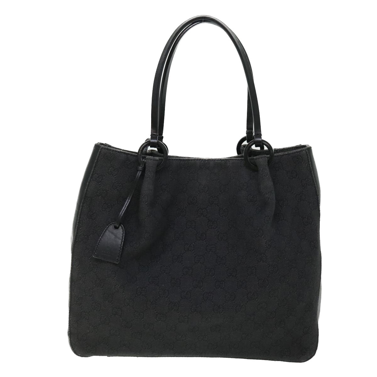GUCCI GG Canvas Tote Bag Black 101920 52252