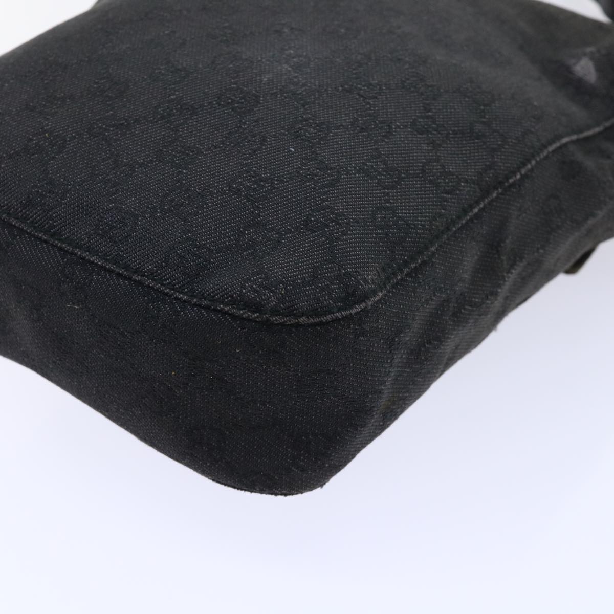 GUCCI GG Canvas Shoulder Bag Black 101654 52265