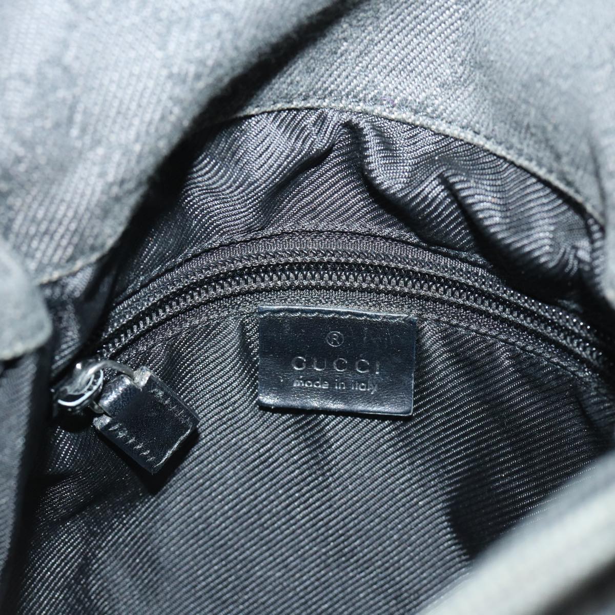 GUCCI GG Canvas Shoulder Bag Black 101654 52265