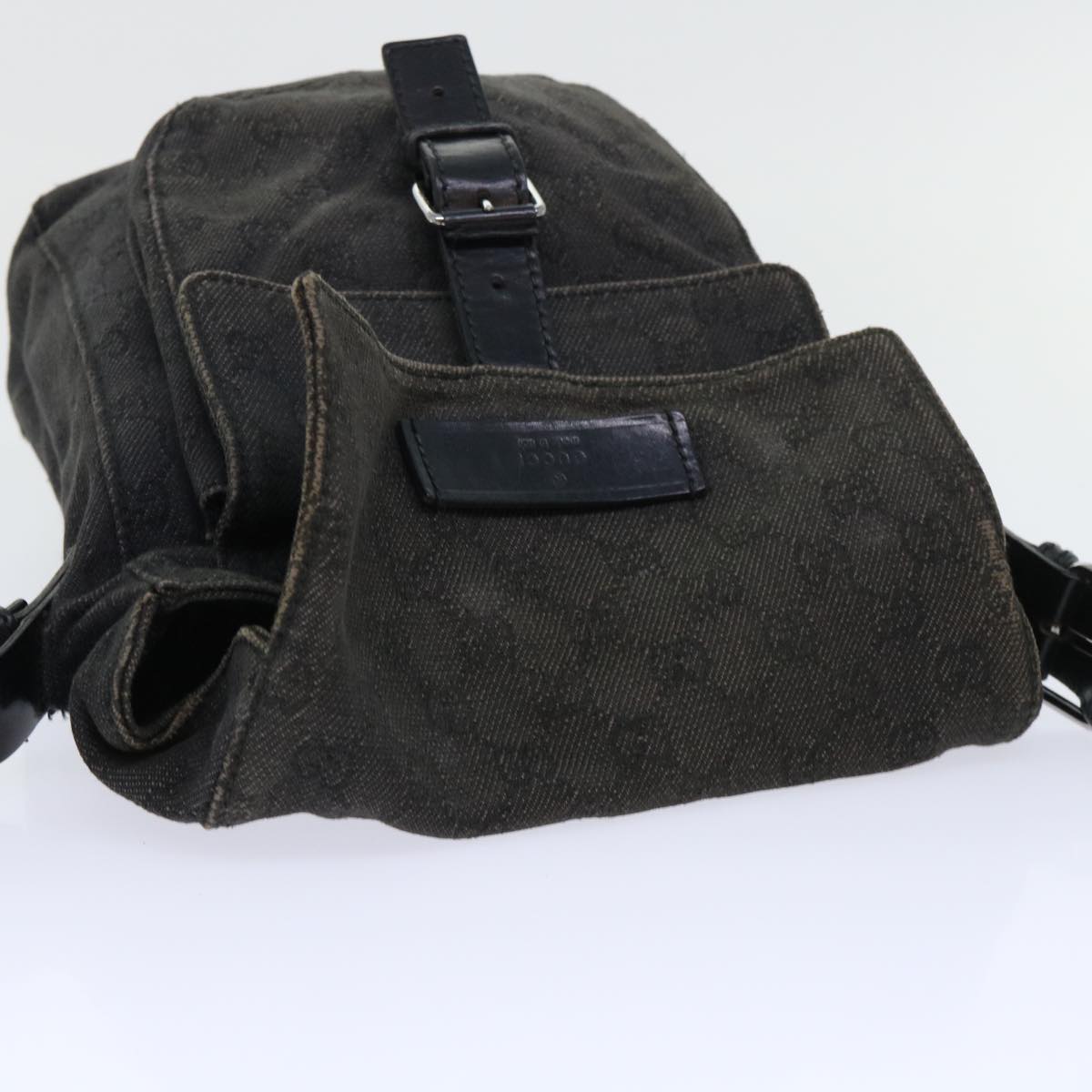 GUCCI GG Canvas Shoulder Bag Black 101654 52265