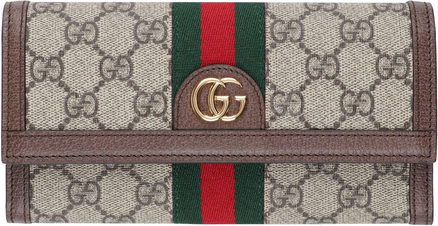 GUCCI Mini Flap Wallet with Web Detailing