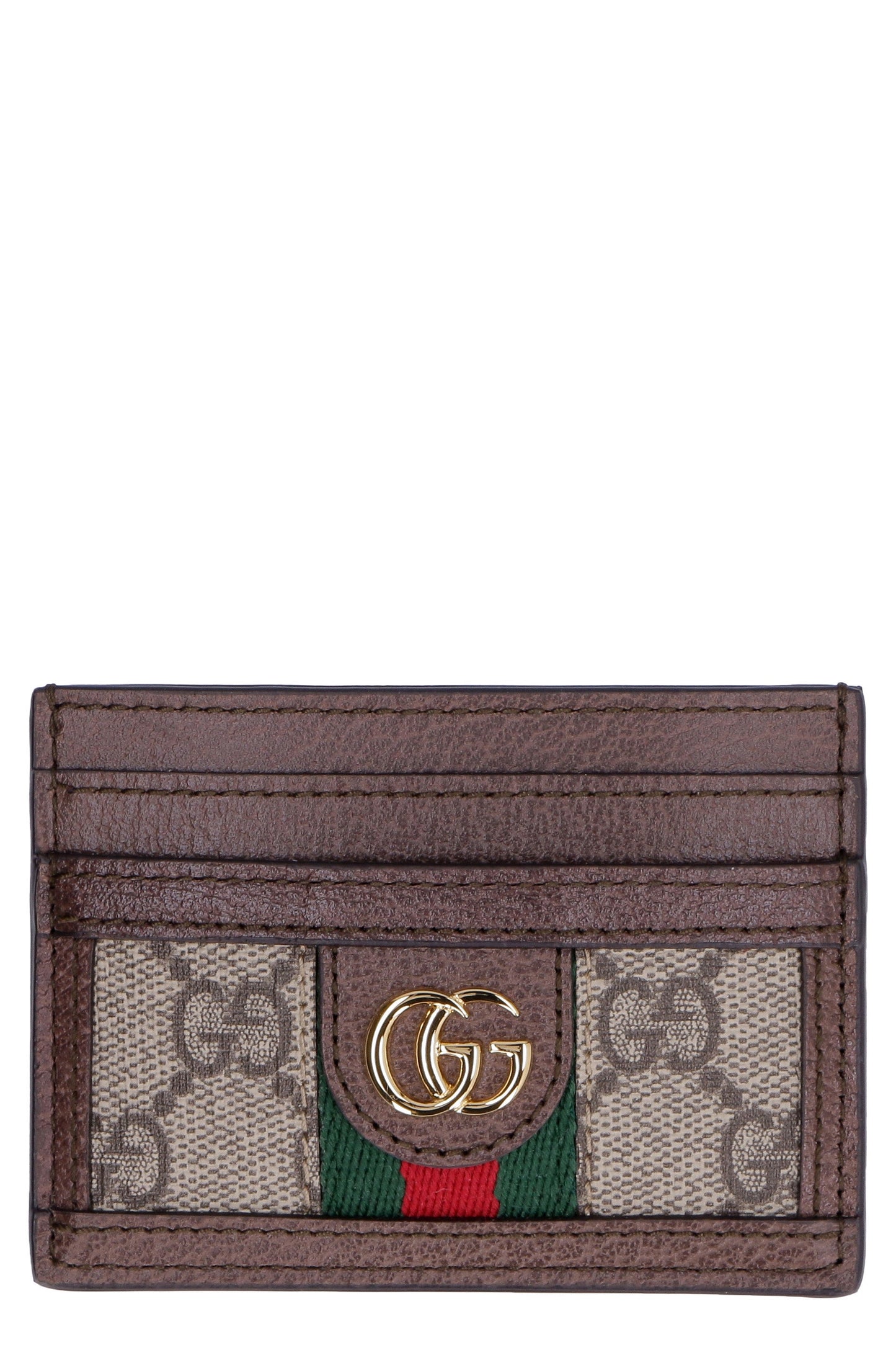 GUCCI Mini Cardholder with Iconic Web Detail - 7.5x10cm