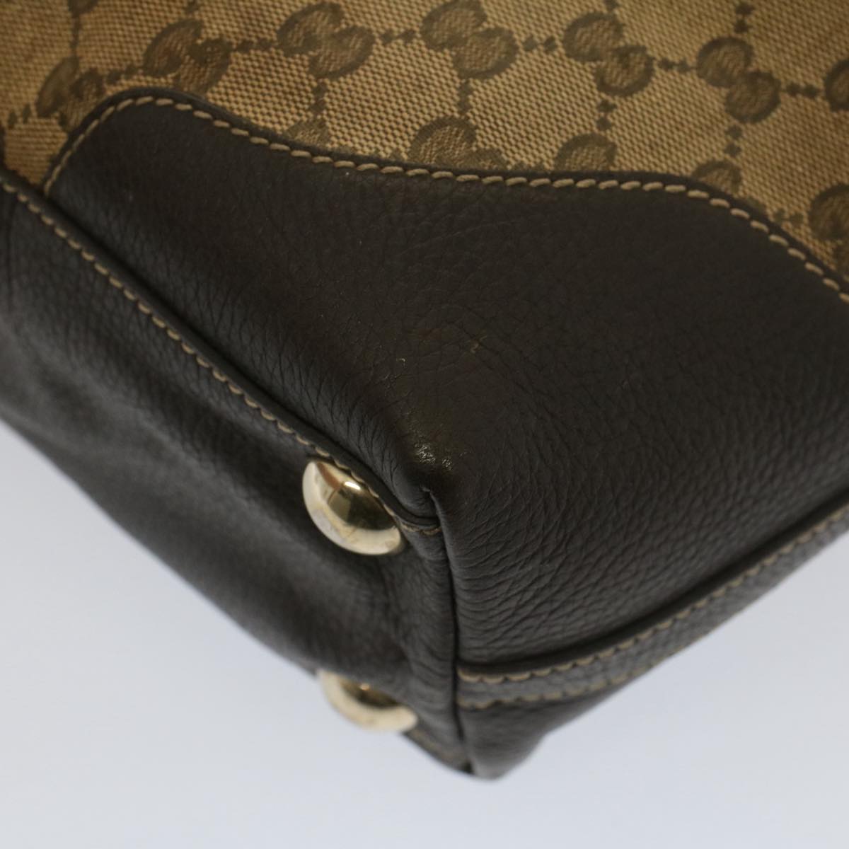 GUCCI GG Canvas Tote Bag Beige 272377 52428
