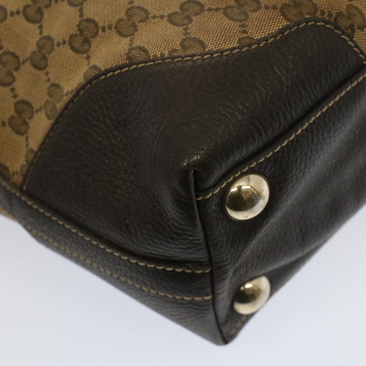 GUCCI GG Canvas Tote Bag Beige 272377 52428