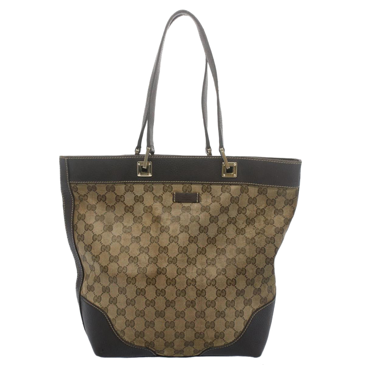 GUCCI GG Canvas Tote Bag Beige 272377 52428