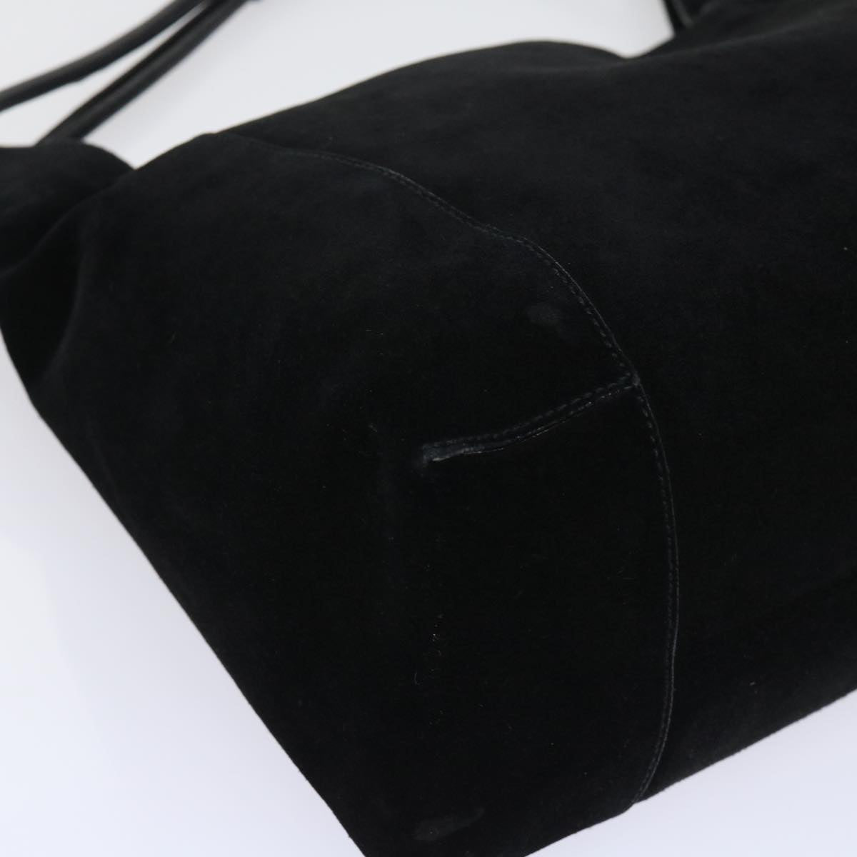 GUCCI Shoulder Bag Suede Black 101292 52429