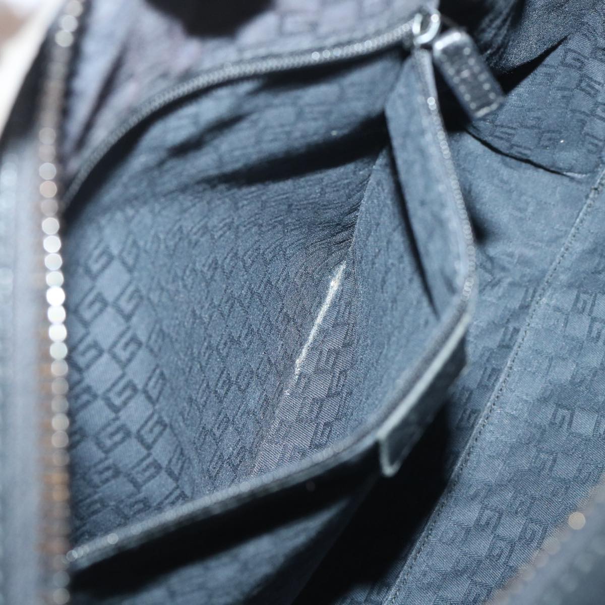 GUCCI Shoulder Bag Suede Black 101292 52429