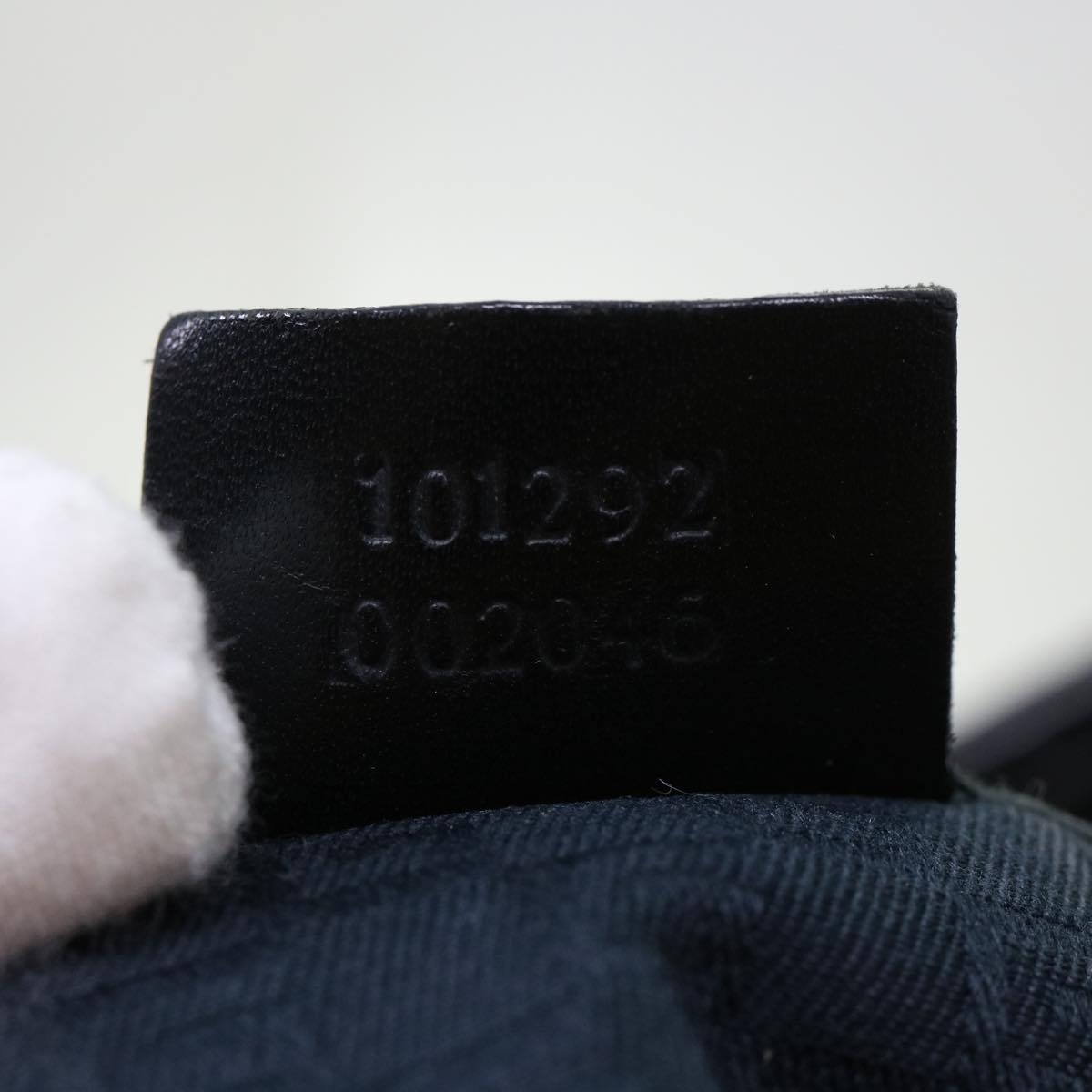 GUCCI Shoulder Bag Suede Black 101292 52429
