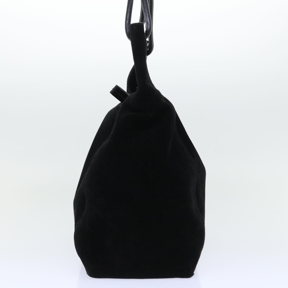 GUCCI Shoulder Bag Suede Black 101292 52429