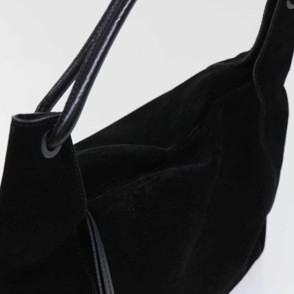 GUCCI Shoulder Bag Suede Black 101292 52429