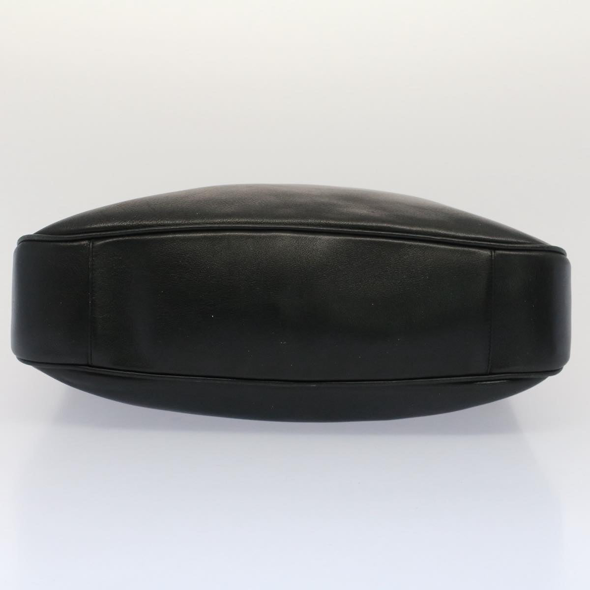 GUCCI Bamboo Shoulder Bag Leather 2way Black 0011577 52430