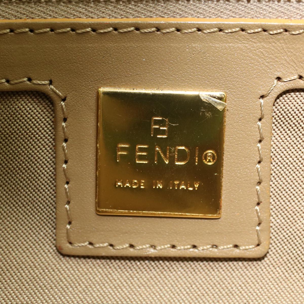 FENDI Mamma Baguette Shoulder Bag Coated Canvas Light Blue 52741