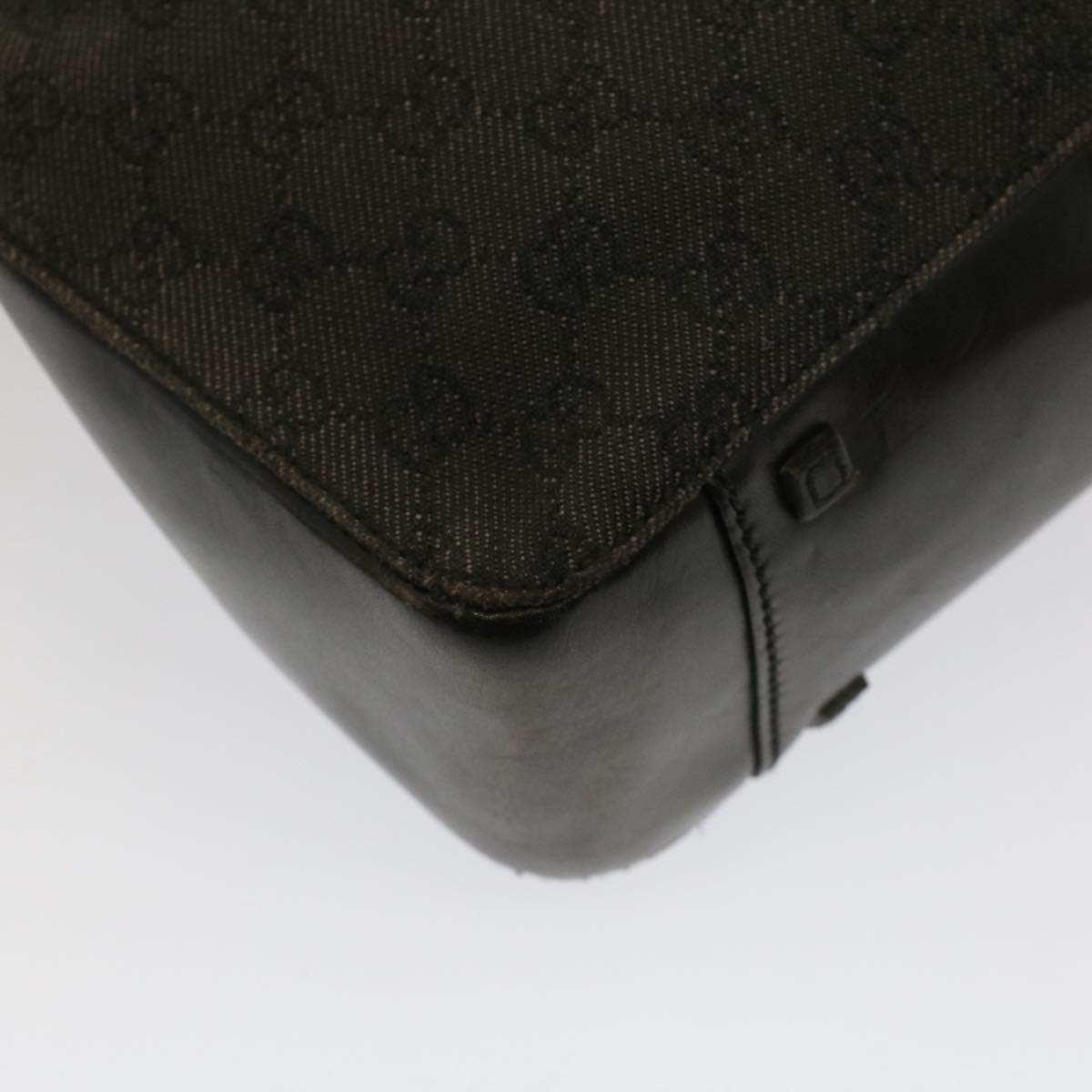 GUCCI GG Canvas Tote Bag Black 52748