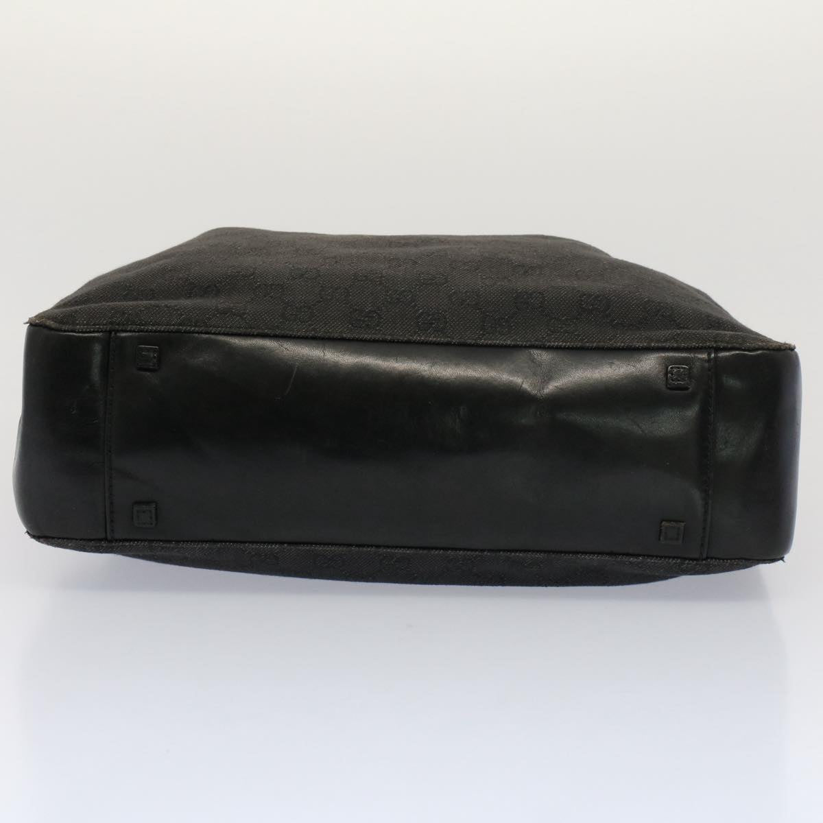GUCCI GG Canvas Tote Bag Black 52748