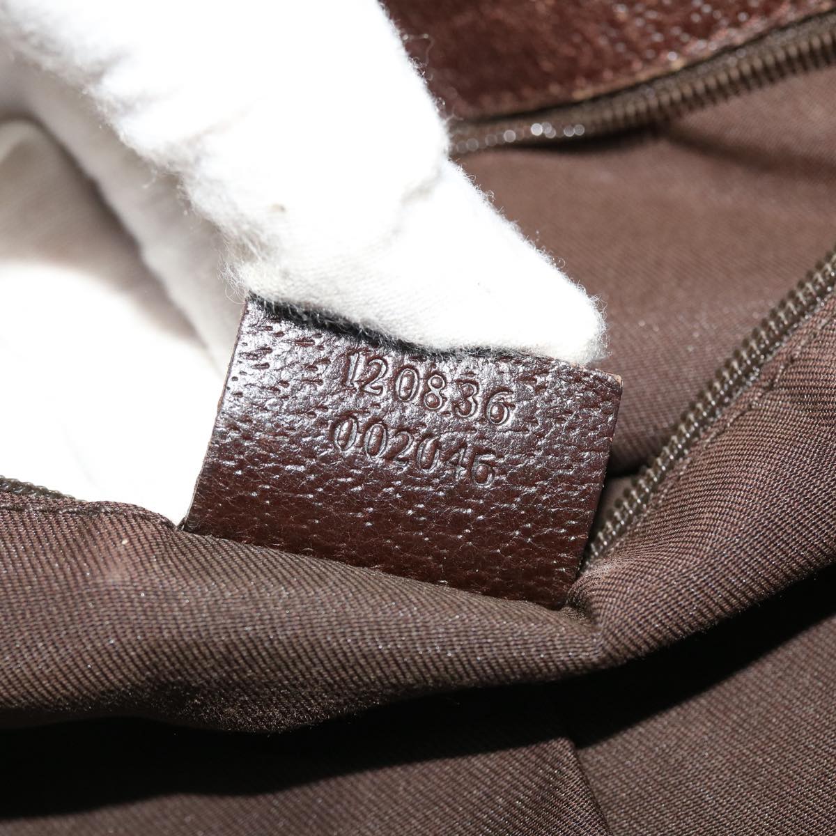 GUCCI GG Canvas Tote Bag Beige Brown 52750