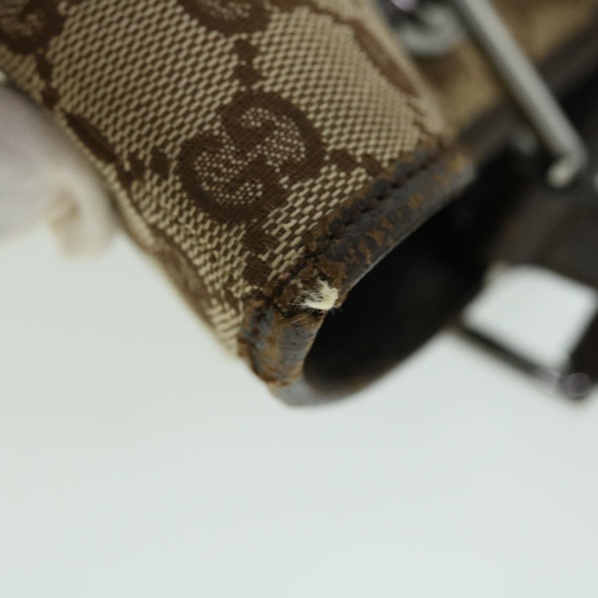 GUCCI GG Canvas Tote Bag Beige Brown 52750
