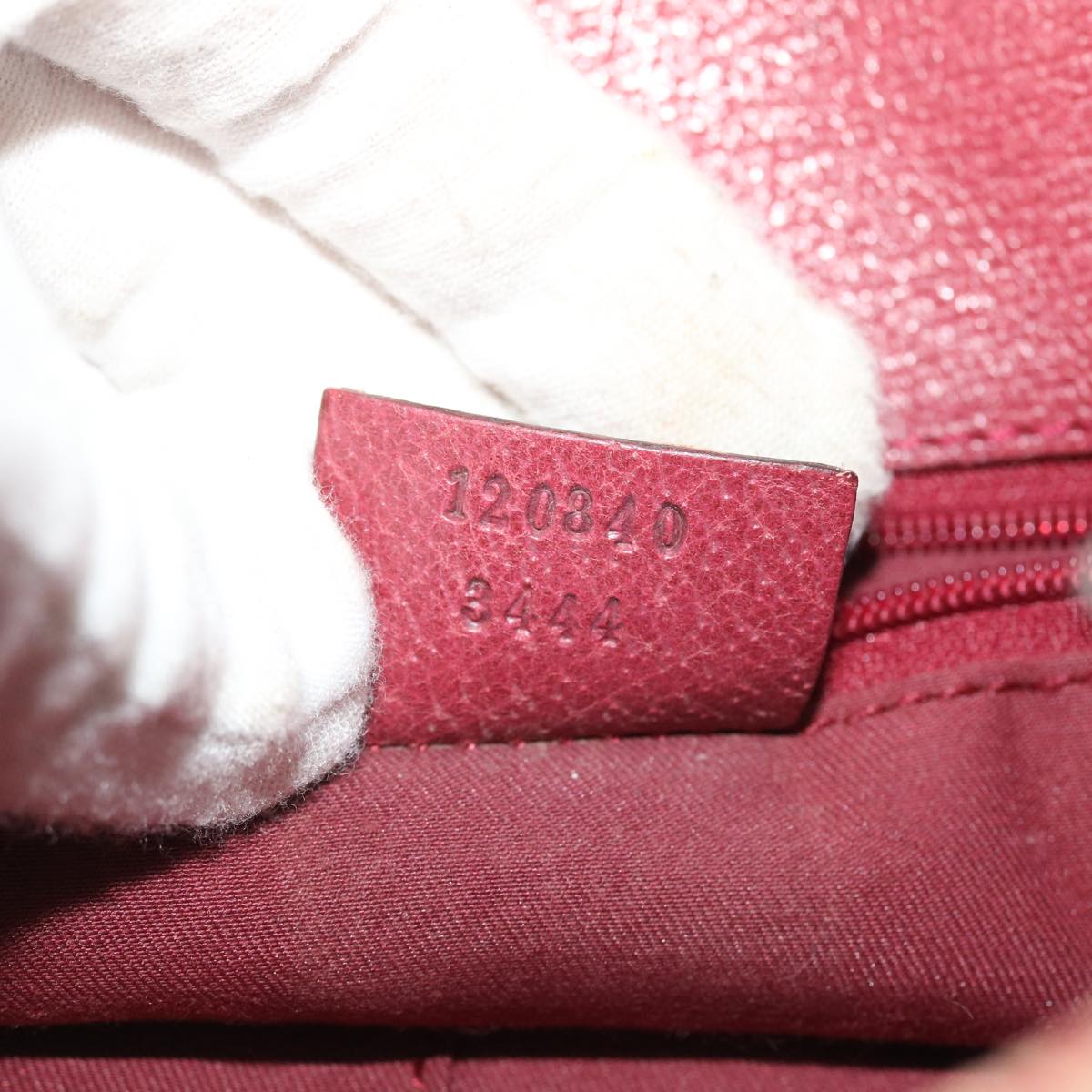 GUCCI GG Canvas Tote Bag Beige Red 52753