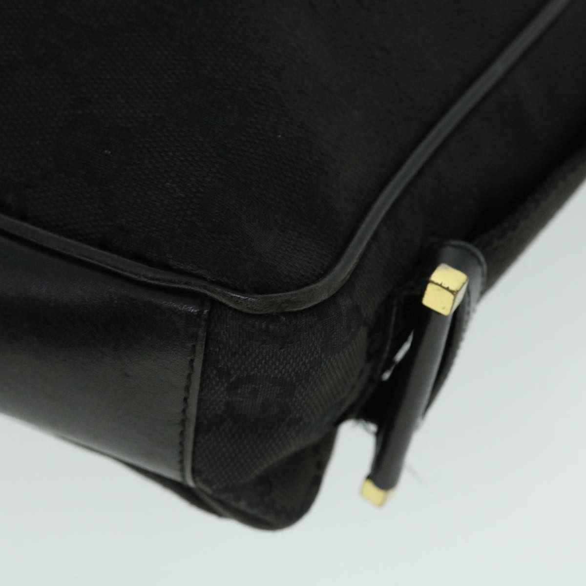 GUCCI GG Canvas Shoulder Bag Black 52759