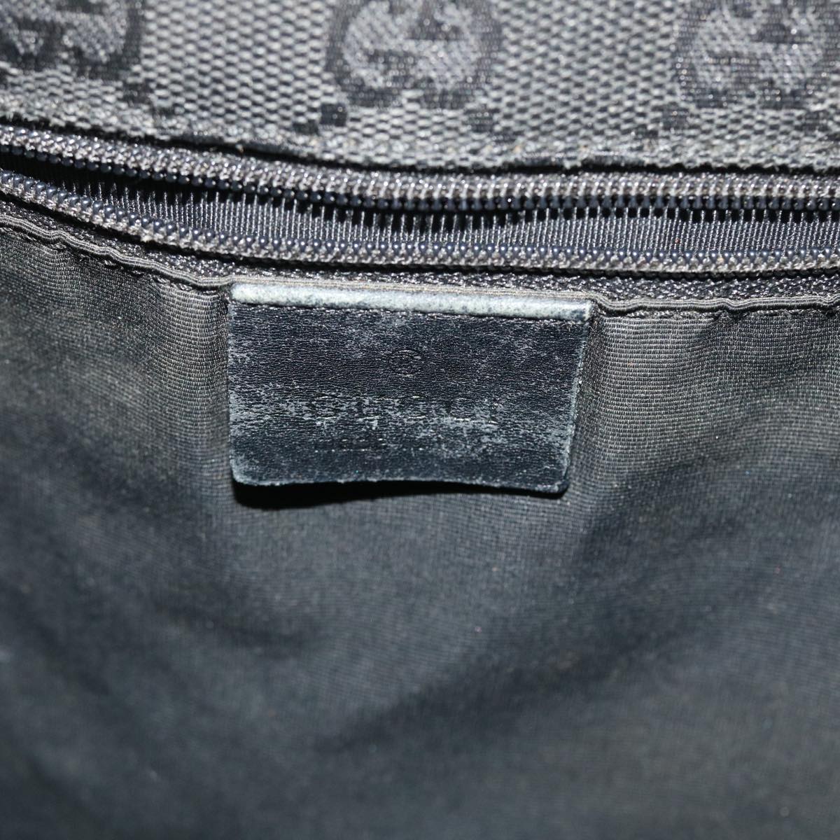 GUCCI GG Canvas Shoulder Bag Black 52759