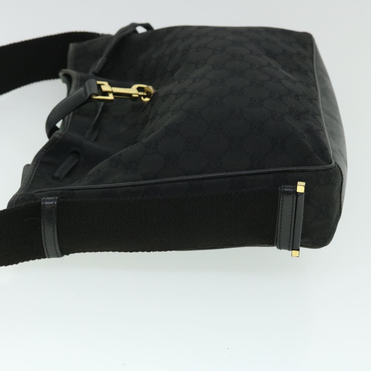 GUCCI GG Canvas Shoulder Bag Black 52759