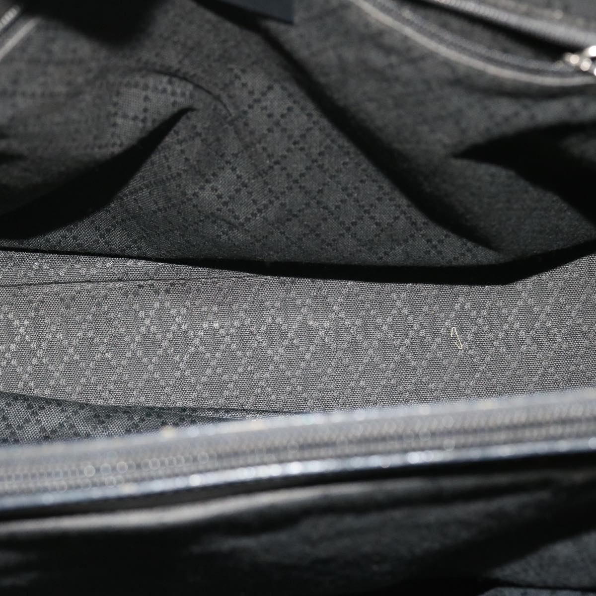 GUCCI GG Canvas Bamboo Hand Bag Nylon Black 52760