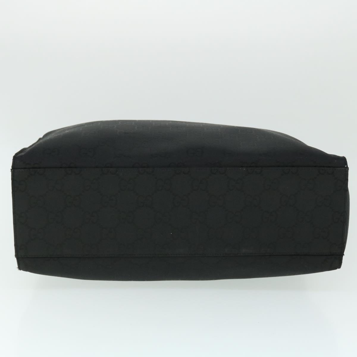 GUCCI GG Canvas Bamboo Hand Bag Nylon Black 52760