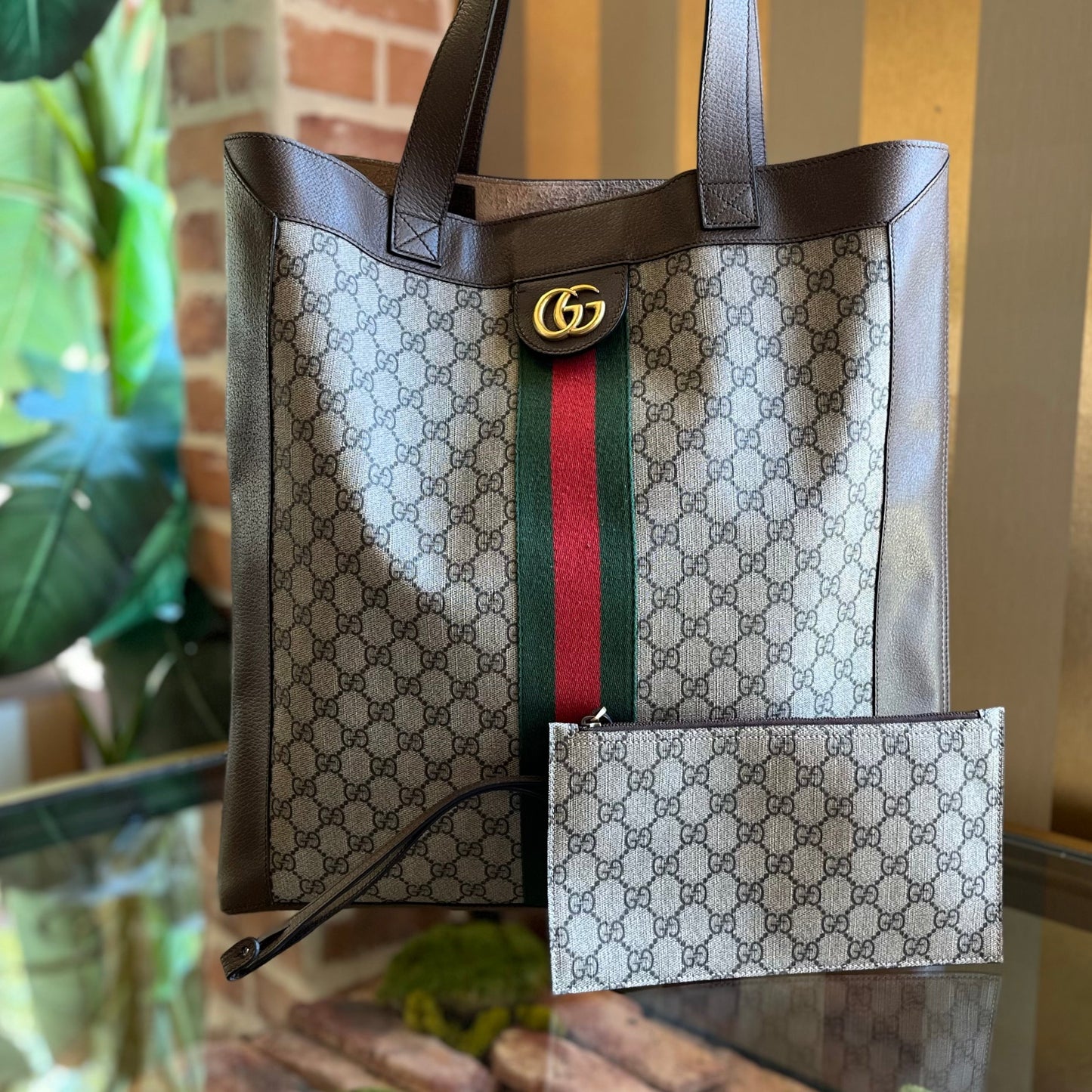GUCCI Soft Ophidia GG Supreme Canvas Tote Bag