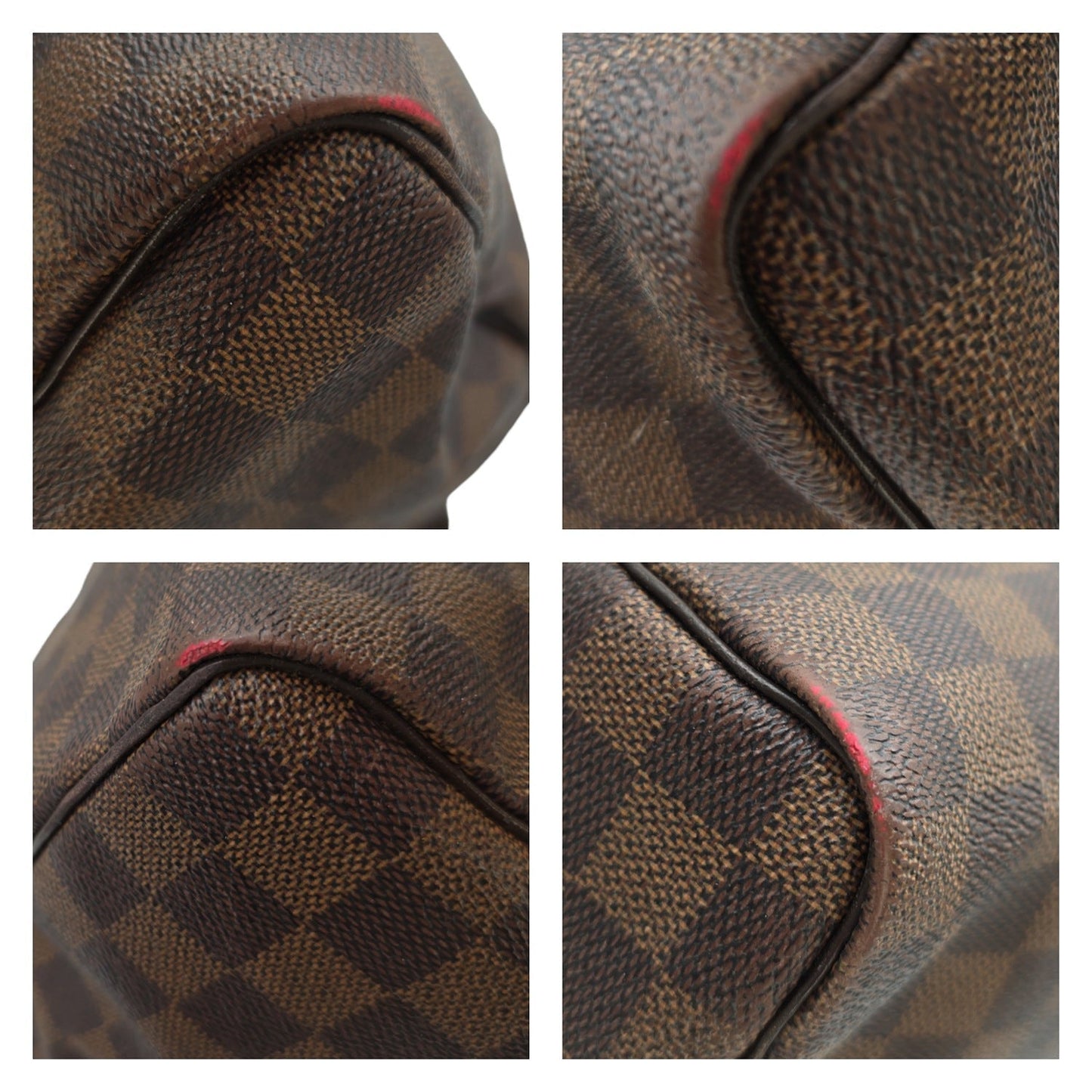 Louis Vuitton Damier Ebene Speedy 35 Satchel